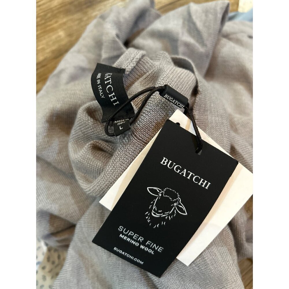 Bugatchi Super Merino Solid Turtleneck Sweater Ce… - image 6